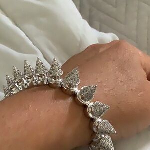 NWT NOIR AXL PAVE TREE SPIKE BRACELET